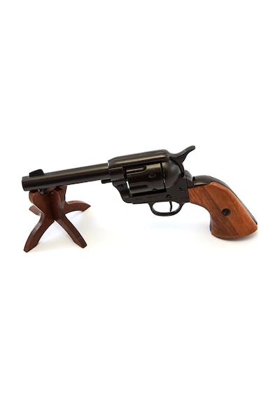 Denix Dekoratif Replika Revolver Cal.45 Peacemaker 4,75 , With 6 Bullets
