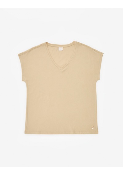 Pierre Cardin Kadın Bej Tişört Basic 50325454-vr011