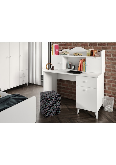 Akasya Modern Genç Odası Takımı Beyaz - 4 Parçalı Ve Tamamı 1. Ka Beyaz