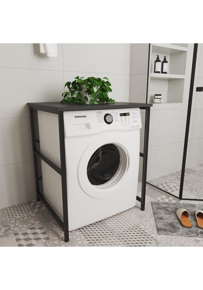 Remaks Çamaşır Makinesi Üstü Banyo Düzenleyici Rafsız Antrasit