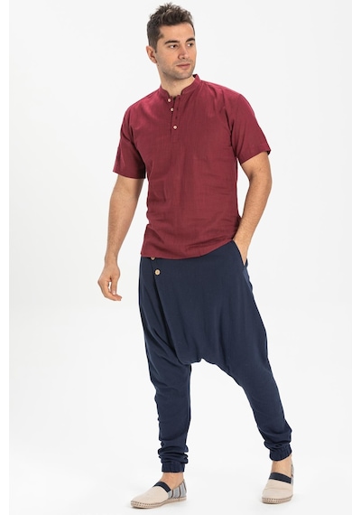 Kısa Kol Şile Bezi Bodrum Erkek T-shirt Koyu Bordo 3068-koyu Bordo Koyu Bordo