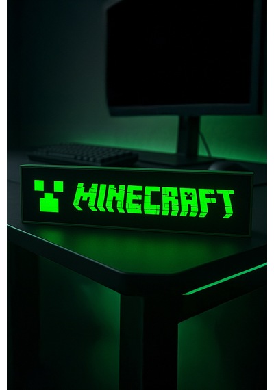 Minecraft Tasarımlı Dekoratif Aydınlatma Gece Lambası Çok Renkli