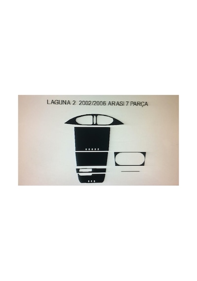 Renault Laguna 2 2002-2006 7 Parça Torpido Kaplama Renk Karbon