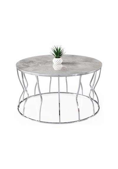Lale Metal Orta Sehpa Yuvarlak 80x43cm 001