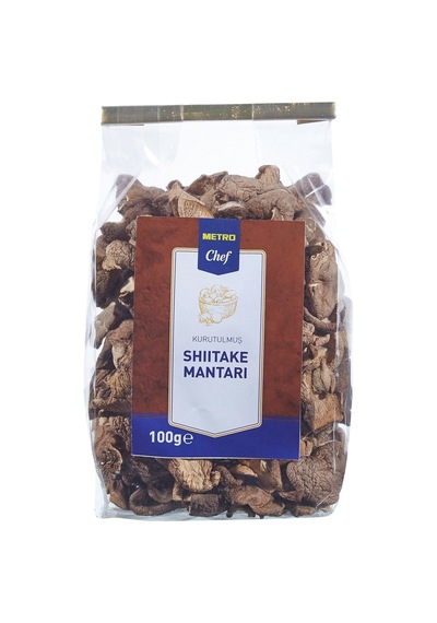 Metro Chef Kuru Shiitake Mantarı 100 G - Kurutulmuş Sebze 3'li Ekonomik Paket - 3 Adet Tarı