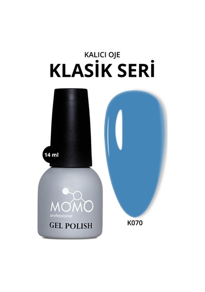 Momo Professional Kalıcı Oje K070 Açık Mavi 14 Ml