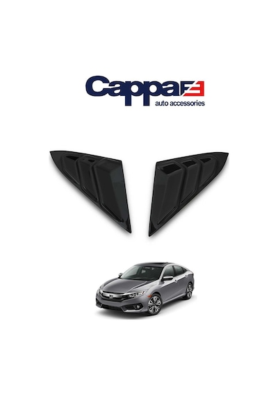 Cappafe Honda Civic 10 2016- Kelebek Cam Rüzgarlığı 2  Parça