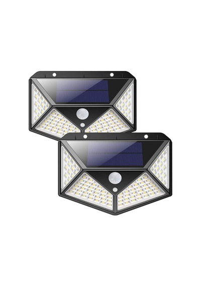 Dış Mekan İçin Solar Lambalar, 270 Dört Taraflı Aydınlatma - 2200mah, 100 Led Güneş Enerjili Lamba, Hareket Se