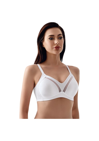 New Bra Newbra Lingerie 35-2303 Kadın D Cup Toparlayıcı Balensiz Min. Sutyen Beyaz