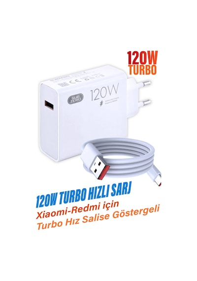 Diğer - Xiaomi Redmi Note 14 - Note 14 Pro Uyumlu Turbo Hızlı Şarj Aleti 67w - 120w