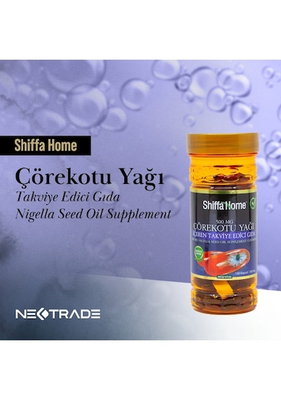 Aksu Vital - Shiffa Home Çörekotu Yaği Softjel- 1000 Mg