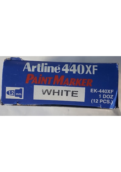 Paint Marker / Metal Üzerine Yazan Kalem Beyaz 1.2 Mm 12 Adetli K Beyaz
