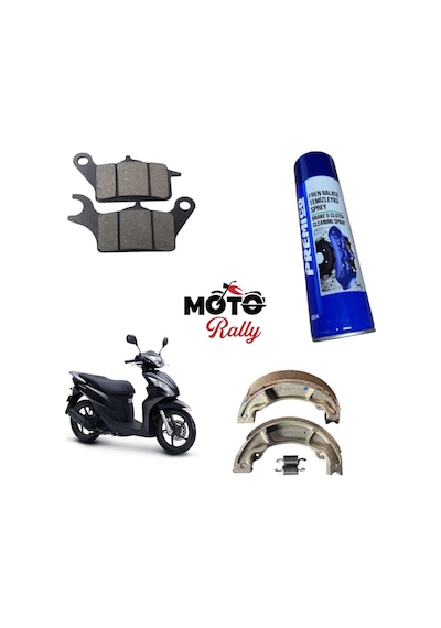 Honda Dio 110 Fren Balata Takımı Ön Ve Arka Ve Balata Sprey