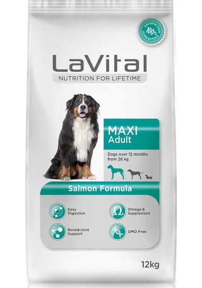 La Vital Maxi Somonlu Büyük Irk Yetişkin Köpek Maması 12 KG