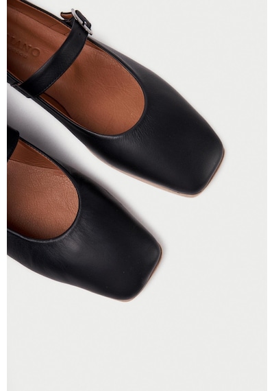 Mubiano Hakiki Deri Collection Kadın Babet Siyah -mcmng24450-s Siyah