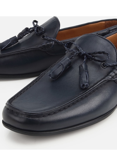 Hotiç Erkek Deri Lacivert Püskül Dikiş Detaylı Klasik Loafer 02ayh324900a680 02ayh324900a680