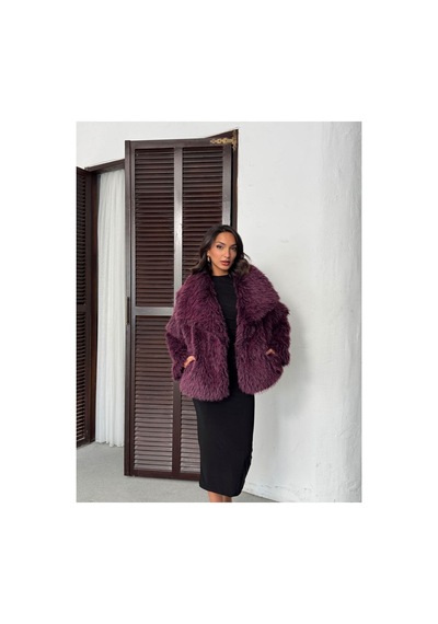 Verymoda Peluş Kaban F2040 Mürdüm