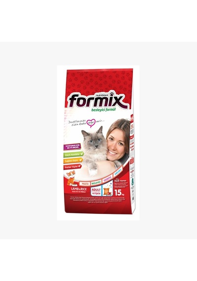 Formix Kuzu ve Pirinçli Yetişkin Kedi Maması 15 KG