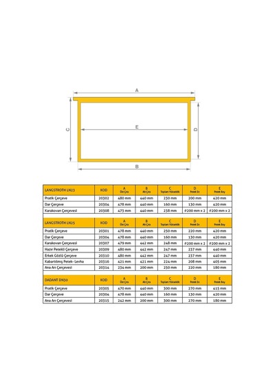 Pratik Çerçeve Ln-24 - Arıcılık