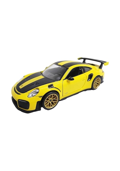 Hobbiez Lisanslı Porsche 911 Gt2 Kapıları Açılabilir Model Diecast 1/32 Ölçek Metal Standlı Araç