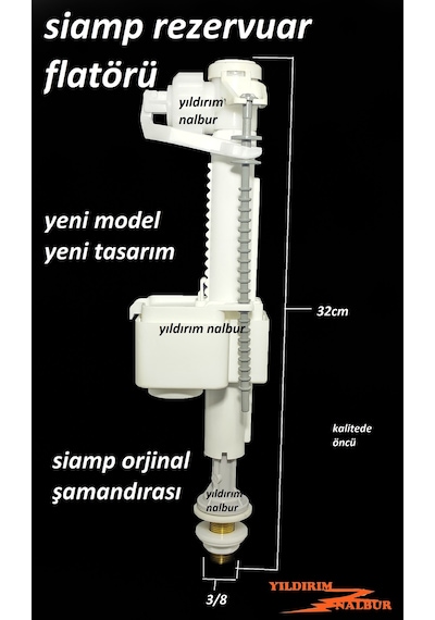 Siamp Yeni Model Flatör Rezervuar İç Takım Şamandıra