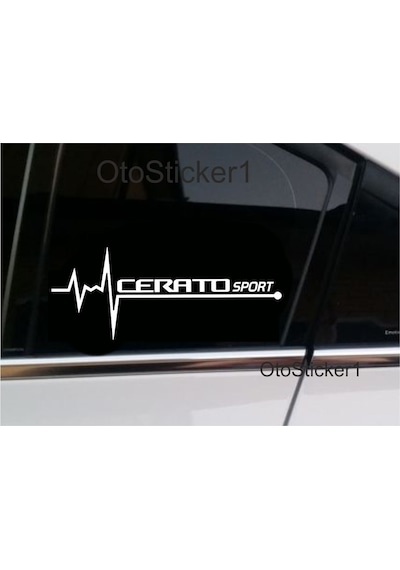 Oto Sticker Kia Cerato Sport Nabız Kalp Atışı Sticker 2 Adet