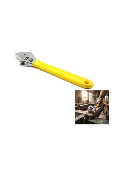 Kurbağacık Anahtar - 10 İnç - 250 Mm - Ayarlanabilir Açıklık Açık Gri