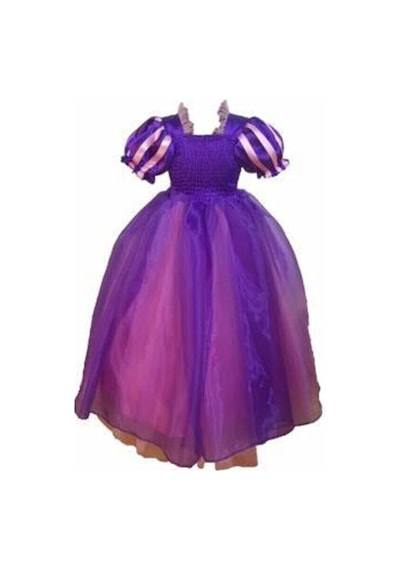 Öykünün Dünyası Rapunzel Kostüm Mor