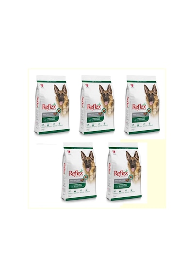 Reflex Kuzulu Pirinçli ve Sebzeli Yüksek Kaliteli Köpek Maması 5 x 3 KG