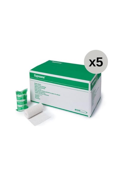 Gypsona 10cm x 2m Alçılı Sargı 5 Adet