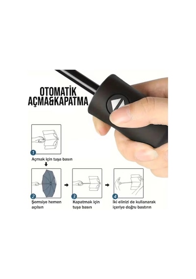 Lufern Modern Bordo Kılıflı Otomatik Kompakt Şemsiye Rüzgarda Kırılmayan 8 Telli Su Geçirmez Seyahat Ofis Çok Renkli
