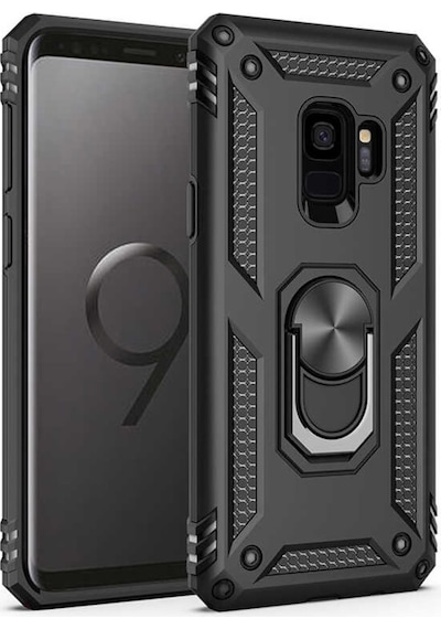 Samsung Uyumlu Galaxy S9 Kılıf Zore Vega Kapak-Siyah