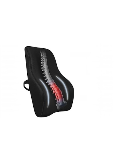 Hafızalı Köpük Sırt Yastığı -ofis Ve Araba Koltuğu İçin Ergonomik Arka Elastik Yastık Rahat Duruş Ortopedik Ağrı Giderici 1