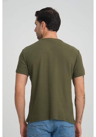 Alexander Gardi Alexandergardı Fitilli V Yaka Regular Fit T-shirt E24-74602 001 Alexander Gardi Alexandergardı Fitilli V Yaka Regular Fit T-shirt E24-74602 001