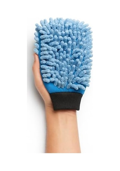 Mikrofiber Makarna Araba Yıkama Eldiveni Yüksek Emicilikli Lint Yok Çiziksiz Uyumlu Elastik Manşetli Kolay Kavranabilir Konforlu Beyaz