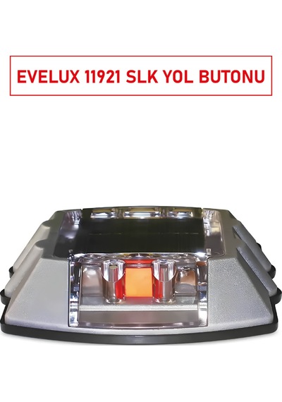 11921 Slk Solar Yol Butonu Güneş Enerjili, Alüminyum Gövde, 3+3 Led Flaşör, Ip65 Koruma