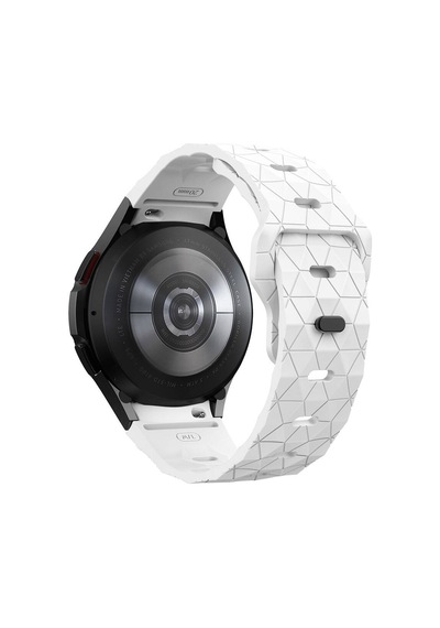 Galaxy Uyumlu Watch 5 40mm Krd-116 20mm Futbol Desenli Spor Tasarımlı Silikon Kordon