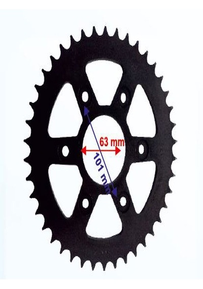 Arka Dişli 520-42t İç 63 Mm 6 Delikli Bajaj Dominar 400 Uyumlu