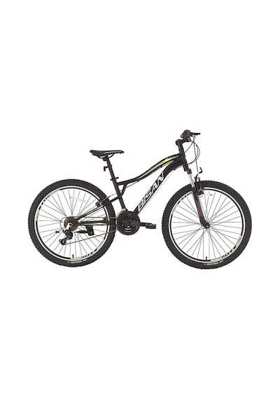 Bisan Buffalo Dağ Bisikleti 37 Cm V 27,5 Jant 21 Vites Mat Siyah Sarı Siyah - Sarı