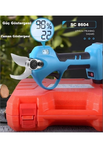 Suca Sc 8604 Akülü Led Göstergeli Budama Makası 32 Mm 2 Akülü