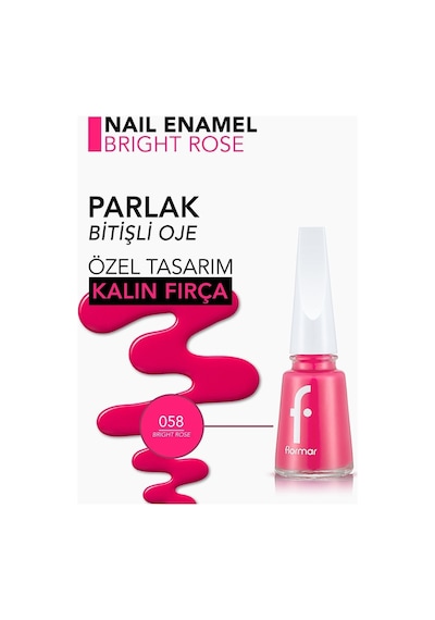 Flormar Nail Enamel Parlak Bitişli Oje 058