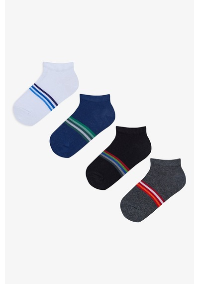 Penti Erkek Çocuk Bright Stripe 4lü Patik Çorap Çok Renkli