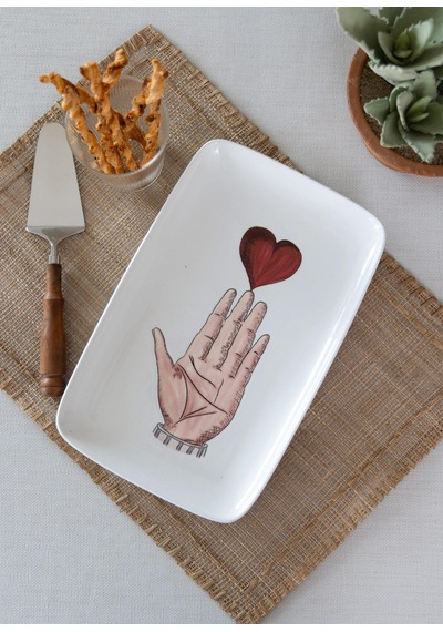 The Mia Luv Dikdörtgen Servis 31x20 Cm Çok Renkli