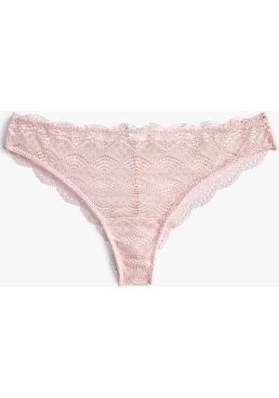 Koton Dantelli Brazilian Külot Pembe 3wlk30089mk 3WLK30089MK258 Gül