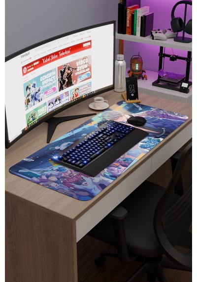 Yuri On Ice Anime V2 - 90x40 Xxl Gaming Kauçuk Kaymaz Taban Mouse Pad Fare Altlığı