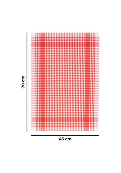 Tuable Pöti Kareli 7'li Kurulama Bezi, Beslenme Örtüsü, Servis Peçetesi, Mutfak Havlusu Renkli Set 45x70cm Renkli Genel