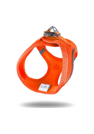 Air-Mesh Küçük ve Orta Irk Kedi Köpek Göğüs Tasması - Yumuşak, Nefes Alabilir, Dayanıklı NEON TURUNCU 3XS