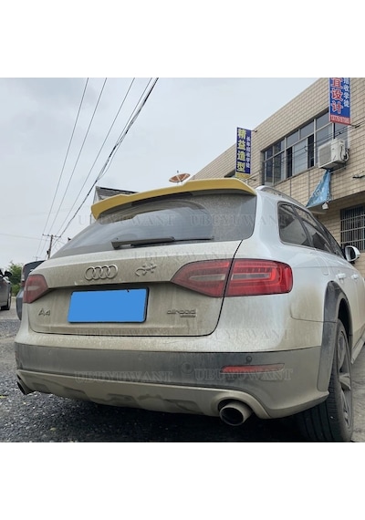 Audi A4 B8 Allroad Cam Üstü Spoyler 2008 2015 Parlak Siyah