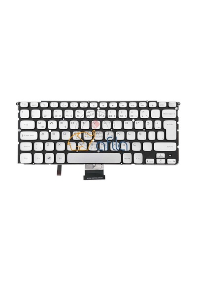 Dell Studio Xps 14z, L412z, 15z, L511z, L512z, 15z-9751, P12f, P12f001, Mp-10k8 Notebook Klavye Gri Tr - Işıklı