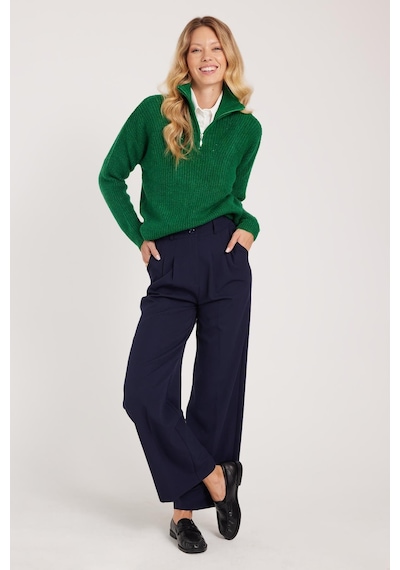Tudors Kadın Regular Fit Klasik Kesim Yüksel Bel Geniş Paça Lacivert Pantolon-39544 Lacivert Tudors Kadın Regular Fit Klasik Kesim Yüksel Bel Geniş Paça Lacivert Pantolon-39544 Lacivert